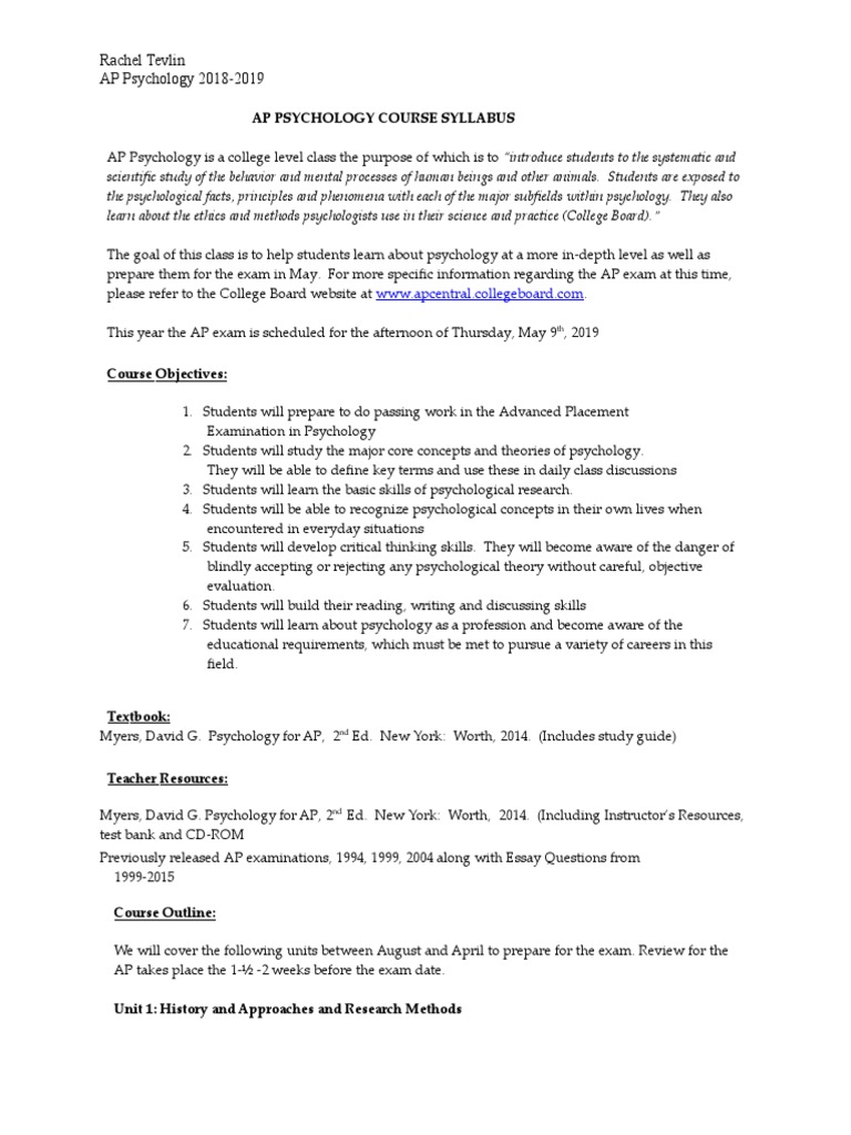 ap psychology exam review ap psychology review